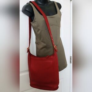 Vintage Coach All Leather Leather Shoulder Bag